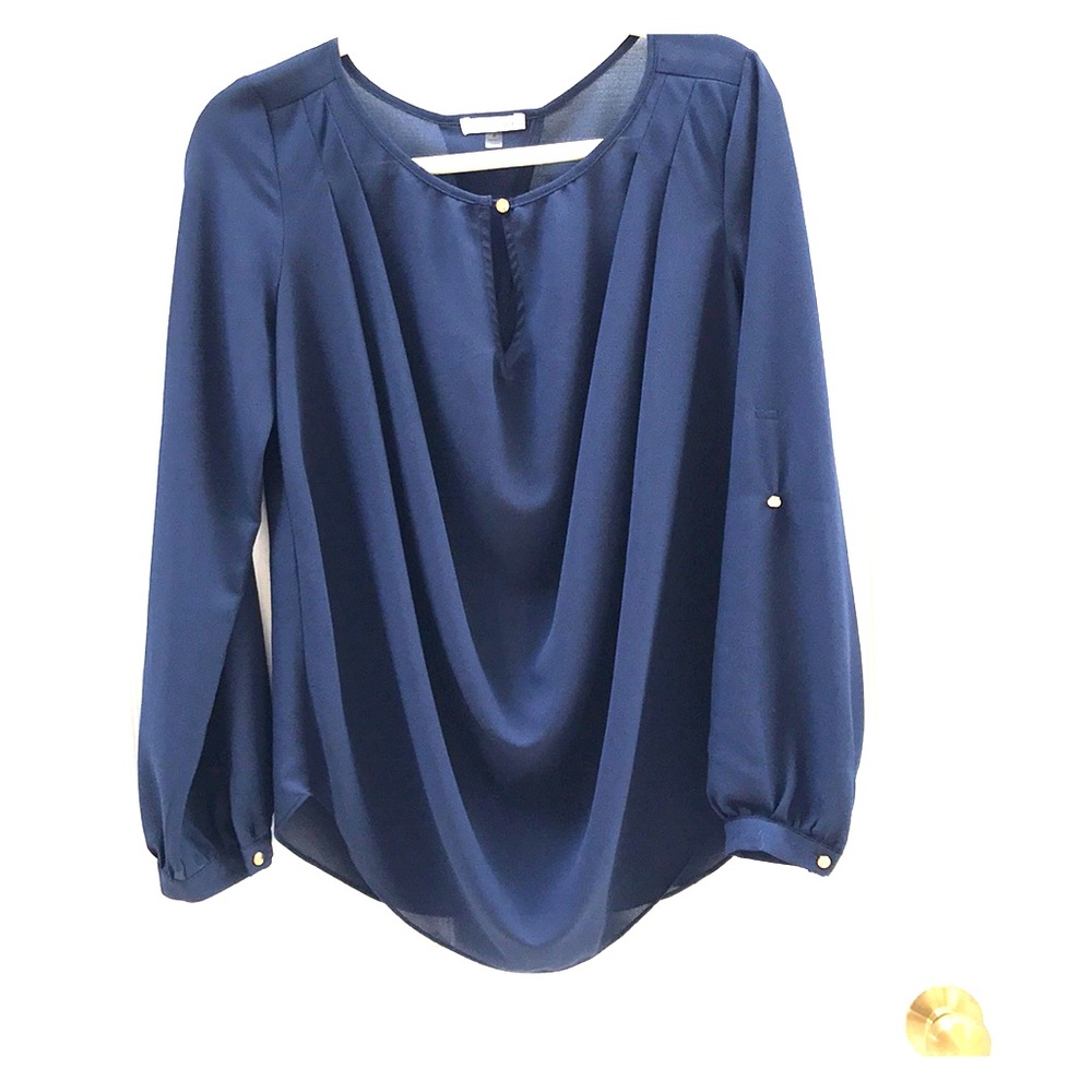 Navy blue night out blouse.